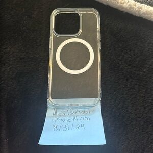 apple iphone 14 pro clear case